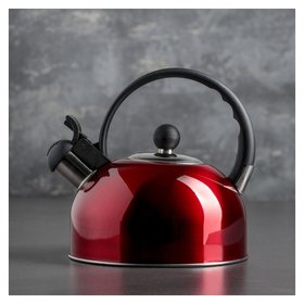 Чайник со свистком 1,8 л "Рэд", цвет красный Доляна