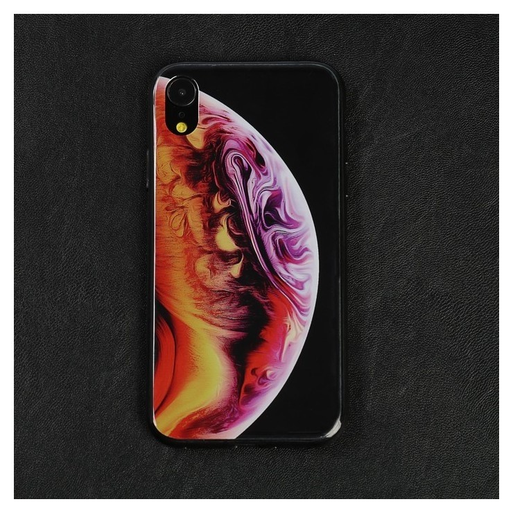 

Чехол Luazon для телефона Iphone Xr, силиконовый, рисунок планета, Прозрачный