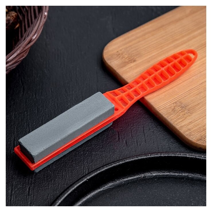 Точилка для металлических ножей с ручкой, 19х2,5 см  Доляна