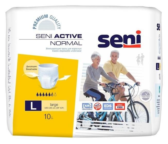 Трусы впитывающие для взрослых Seni Active Normal Large по 10 шт.