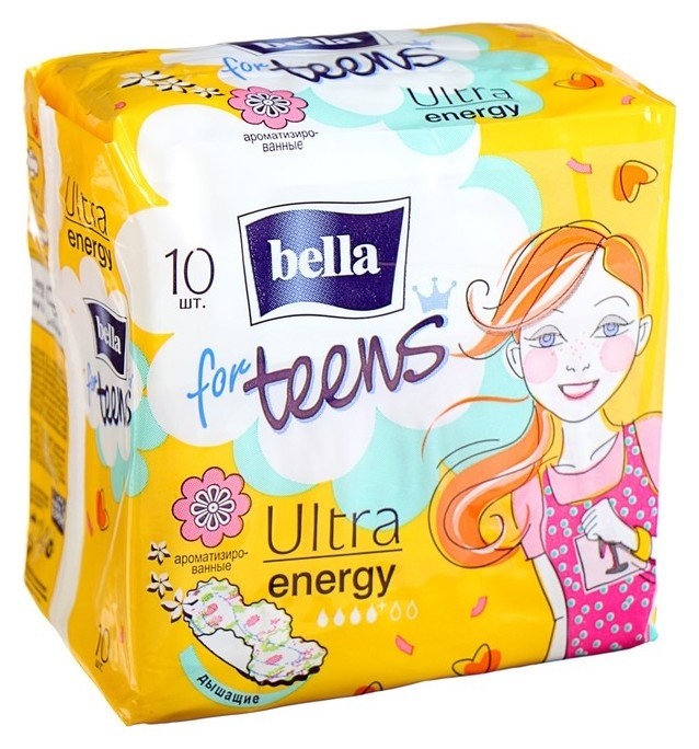 

Прокладки супертонкие Bella Forteens Energy Deo 10 шт.