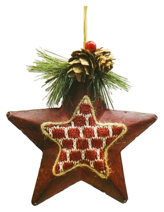 Набор для творчества - создай ёлочное украшение «Звёздочка с шишечками»  Школа талантов