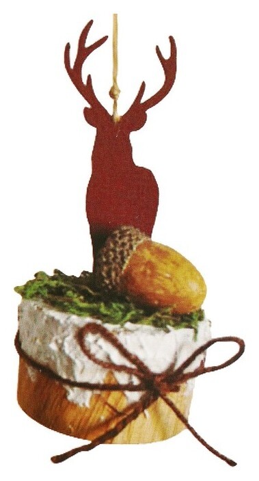 Набор для творчества - создай ёлочное украшение «Олень на подставке с бантиком»  Школа талантов