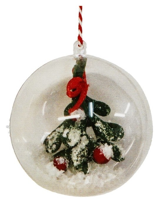 Набор для творчества - создай ёлочное украшение «Ягодки под снегом в шаре» Школа талантов