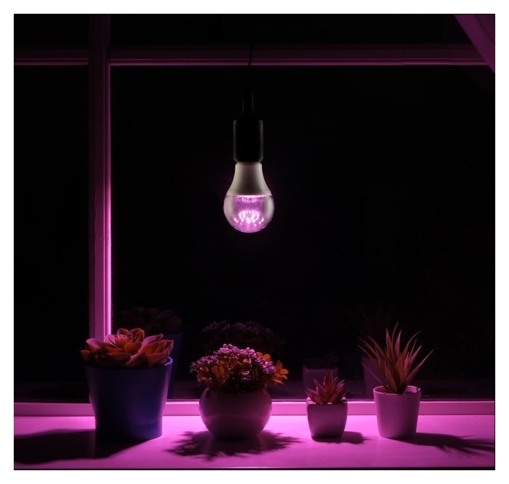 Светодиодная лампа для растений ( фитолампа ) Luazon 15 Вт, E27, 220в