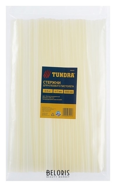 Стержни клеевые Tundra, 7 х 300 мм, 0.5 кг (42 шт.) Tundra