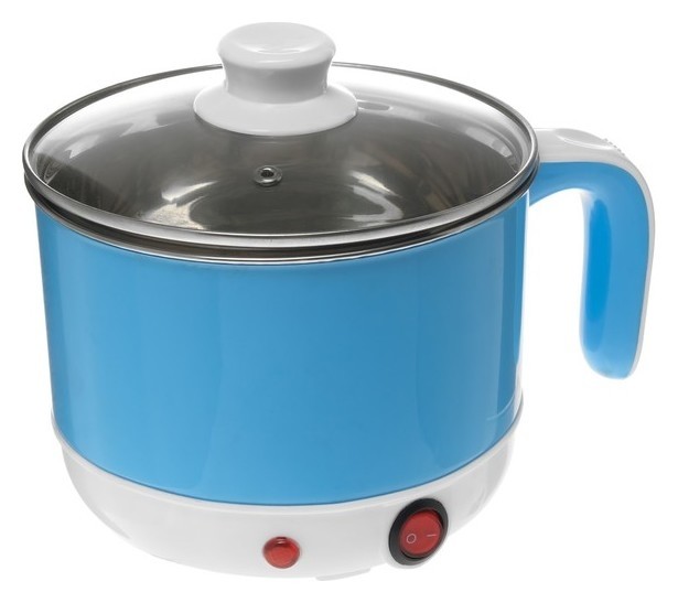 Чайник-кастрюля электрический Luazon Lsk-1815, 400 Вт, 1.7 л, голубой
