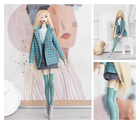 Мягкая кукла "Лина", набор для шитья 22,4 × 5,2 × 15,6 см Арт узор