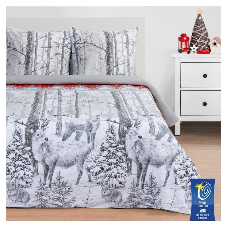 

Постельное бельё "Этель"  лесная сказка 143*215 см, 150*214 см, 70*70 см - 2 шт, Цвет не указан