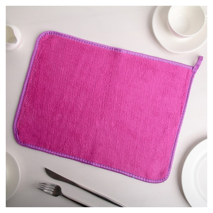 

Коврик для сушки посуды 40×30 см, микрофибра, Микс