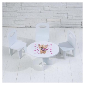 Набор стол+стулья «Сладкоежка» серия «мишутки» Коняша