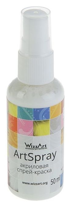 

Спрей-краска, 50 мл, Wizzart Spray, белый снег