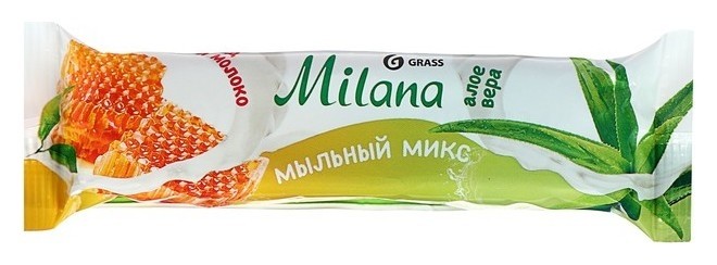 

Мыло туалетное Мыльный микс Молоко и мед и алое вера