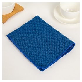 Салфетка из микроволокна 30×40 см, цвет синий Доляна