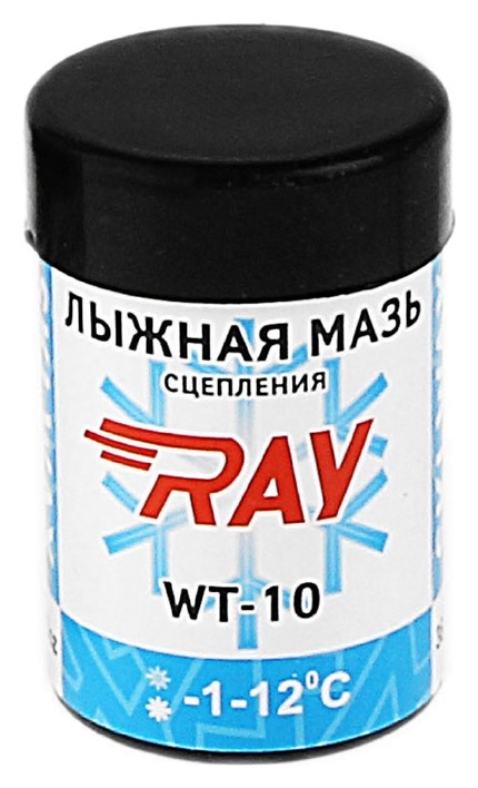 

Мазь лыжная RAY Wt-10 синтетическая, (От -1 до -12°c)