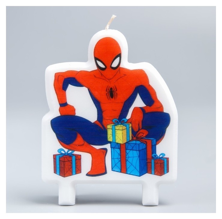 Свеча в торт Подарки от Человека-паука 78 х 100 мм