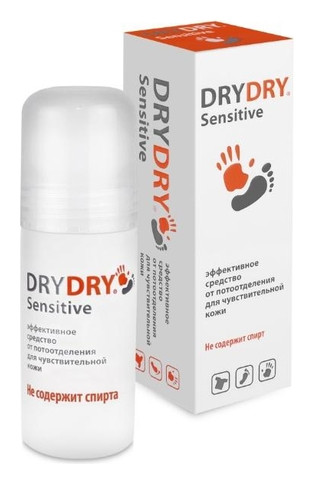 Средство "Dry Dry Sensitive" от обильного потовыделения для чувствительной кожи Dry dry