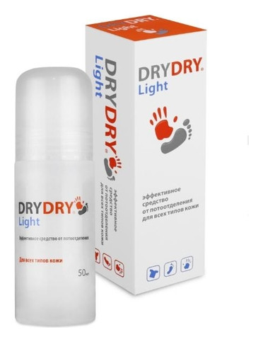 Средство "Dry Dry Light" от обильного и нормального потовыделения длительного действия Dry dry