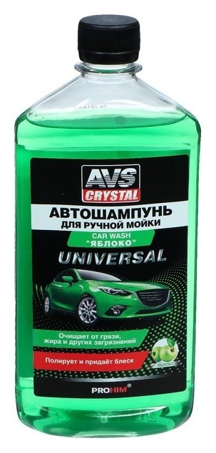 

Автошампунь AVS универсальный, яблоко, 500 мл, Avk-007
