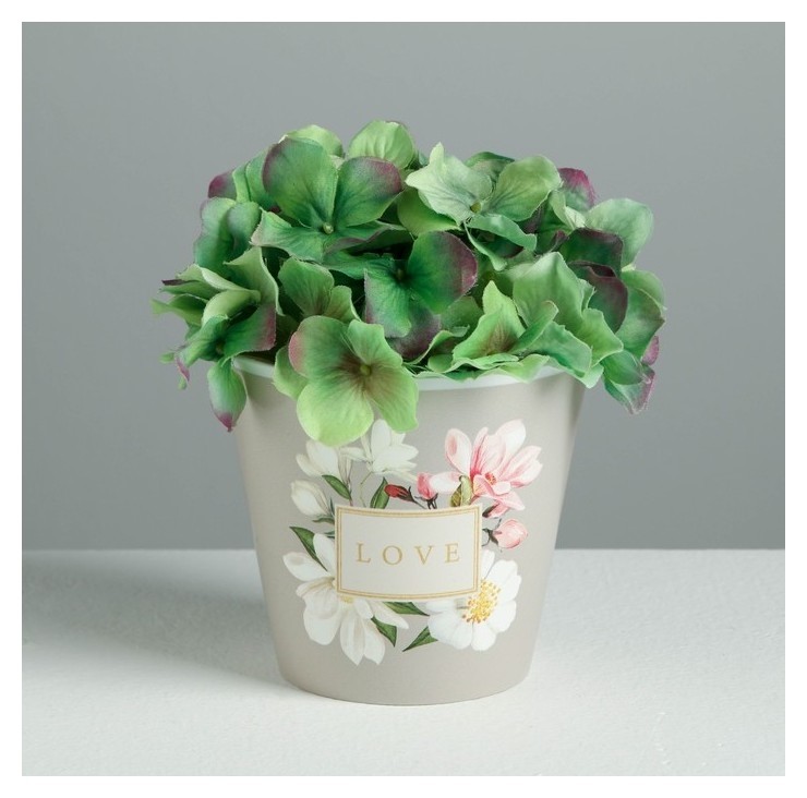 

Кашпо Love, 0,8 л, Серый