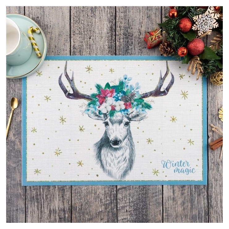

Салфетка на стол "Winter Magic" 40х29 см, Белый