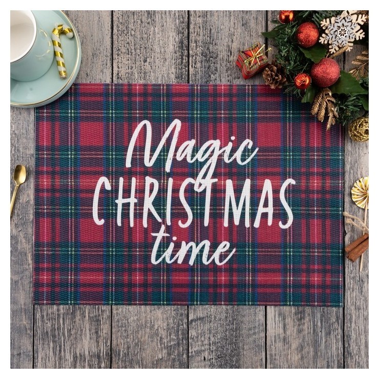 

Салфетка на стол "Magic Christmas" 40х29 см, Красный