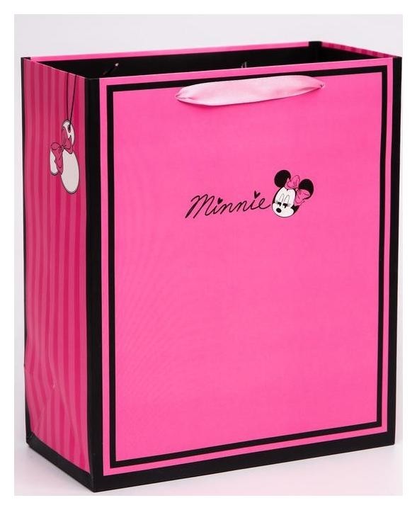 

Пакет ламинат вертикальный "Minnie", минни маус, 23х27х11,5 см, Розовый