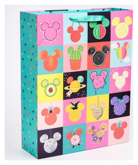 

Пакет ламинат вертикальный "Mickey", микки маус, 31х40х11 см, Разноцветный