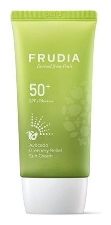 Крем для лица солнцезащитный с авокадо SPF50+/PA ++++ Greenery Relief Sun Cream Frudia