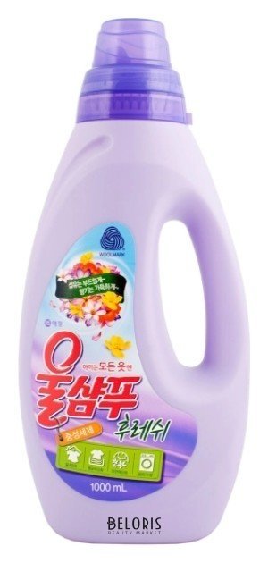 Жидкое средство для стирки деликатных тканей Свежесть Aekyung  Wool Shampoo