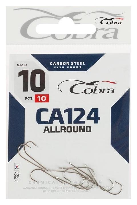 Крючки Cobra Allround Ca124-10, 10 шт.