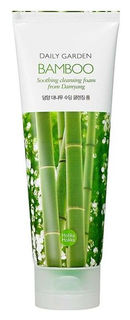 Увлажняющая пенка для лица с бамбуком Daily Garden Bamboo Soothing cleansing foam from Damyang Holika Holika