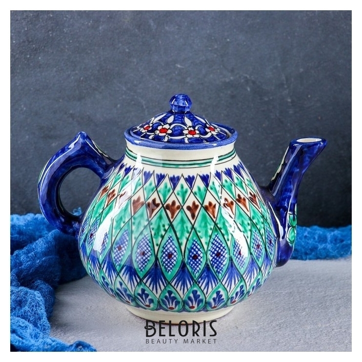 Узбекский чайник. Чайник "Риштан", 1 л. Заварочный чайник Риштанская керамика. Чайник Риштанская керамика зеленый. Чайник синий 1 л. Риштан.