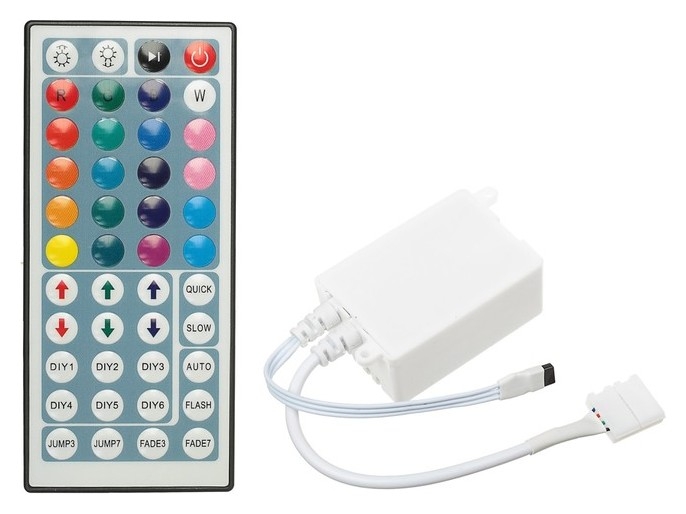 Контроллер Ecola LED Strip RGB IR Controller, для ленты, 12в-72вт, 24в-144 Вт, 6А, и/к пульт