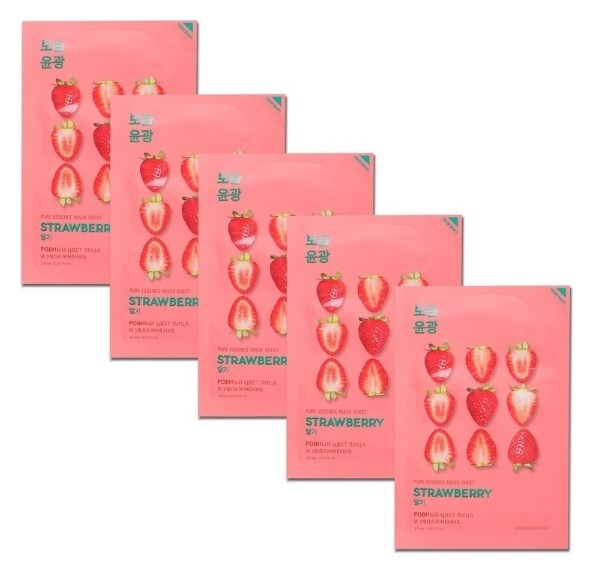 

Набор из тканевых масок для лица Pure Essence Mask Sheet Strawberry