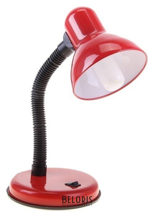 Настольная лампа с кнопкой Ред, красная КНР
