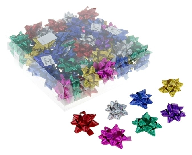 

Бант-звезда №4,3 голография (Набор 70 шт), цвета, Микс