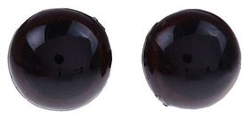 Глаза винтовые с заглушками, полупрозрачные, набор 4 шт, цвет коричневый, размер 1шт: 1,2×1,2 см 