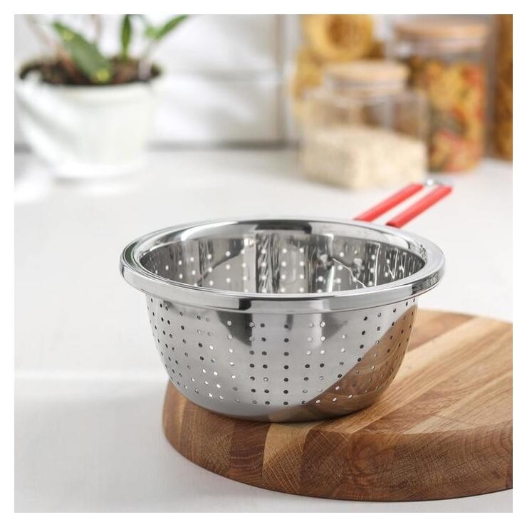 Дуршлаг «Эдвин», с ручкой, 36,5 × 20 × 10 см  