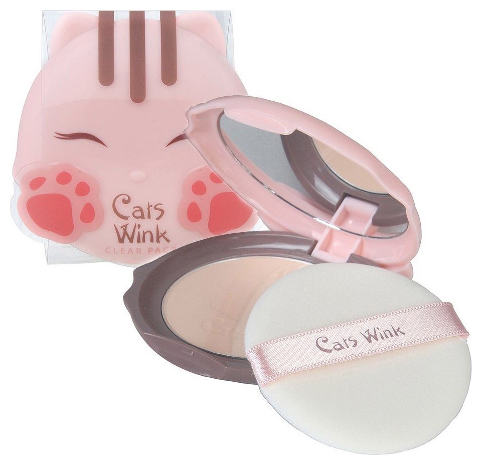 Пудра для лица Cats Wink Clear Pact Tony Moly