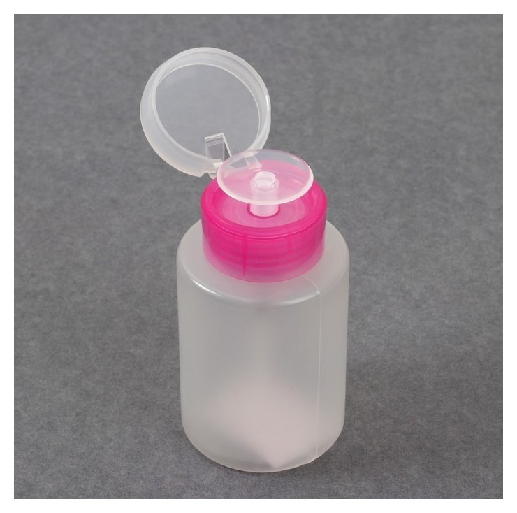 Баночка с дозатором для жидкостей, прозрачная, 200 мл  