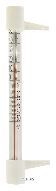 Пластиковый термометр оконный Стандартный в пакете Первый термометровый завод