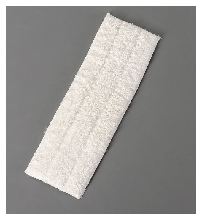 Насадка для швабры на липучке из микрофибры 33 × 10 см, цвет белый