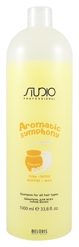 Шампунь для всех типов волос Молоко и мед серии Aromatic Symphony Kapous Professional Studio Professional