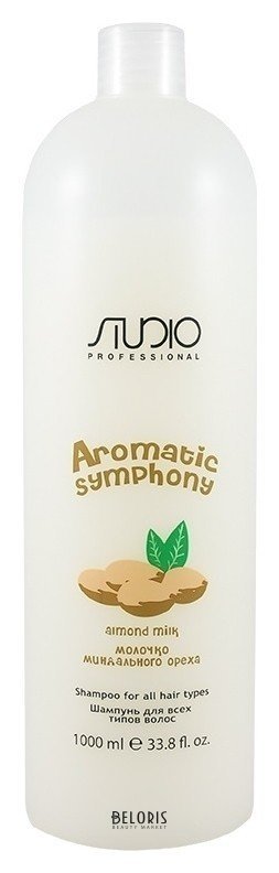 Шампунь для всех типов волос Молочко миндального ореха серии Aromatic Symphony Kapous Professional Studio Professional