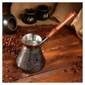 Турка для кофе медная «Ромашка», 0,6 л 