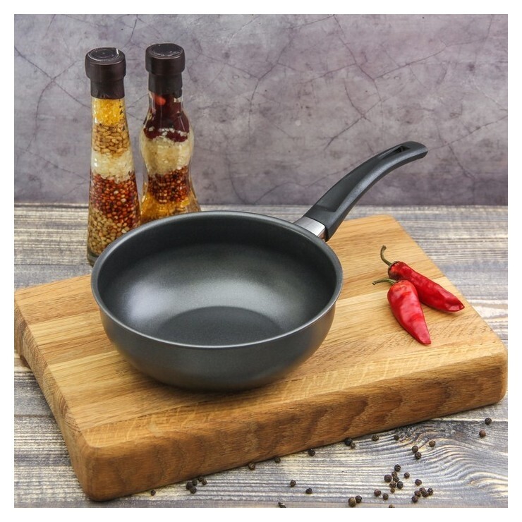 Сковорода 16 см "Гретта", антипригарное покрытие, бакелитовая ручка  