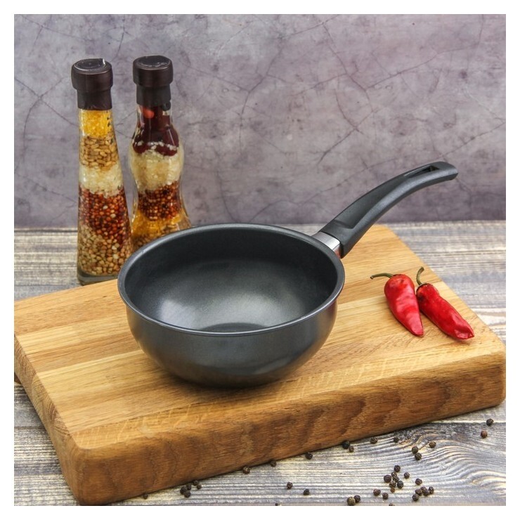 Сковорода 14 см "Гретта", антипригарное покрытие, бакелитовая ручка  