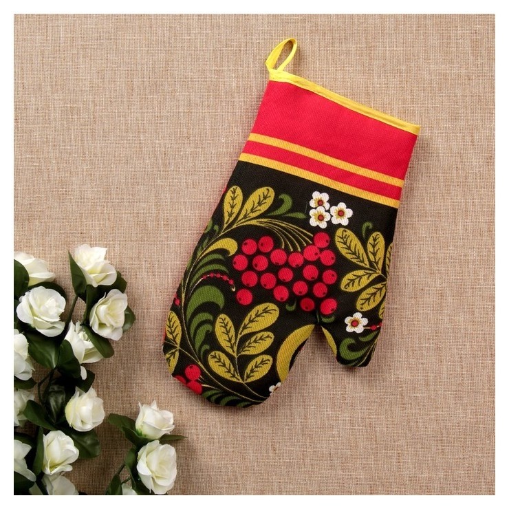 

Прихватка - рукавица «Хохлома», сувенирная, Разноцветный