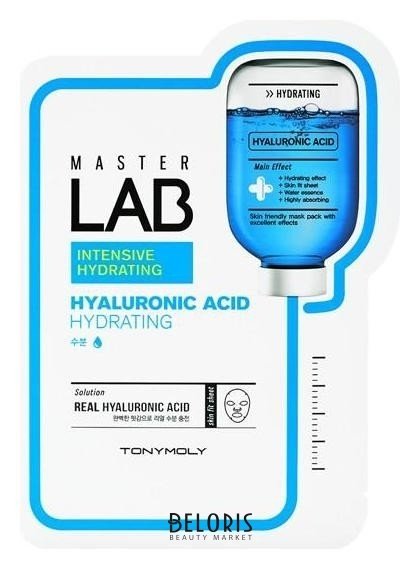 Маска увлажняющая с гиалуроновой кислотой Master Lab Hyaluronic Acid Mask Sheet Tony Moly